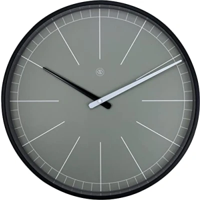 Image of NexTime nXt Wall Clock Ø 40 cm Plastic Grey &#039;Gray, 40cm