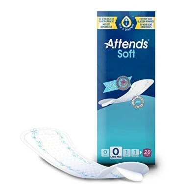 Image of Attends Soft 0 Ultra Mini (50ml) 28 Pack Incontinence Protection