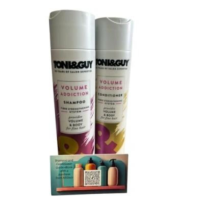 Image of Tony &amp; Guy Volume Addiction Shampoo Conditioner for Fine Hair, 250ml