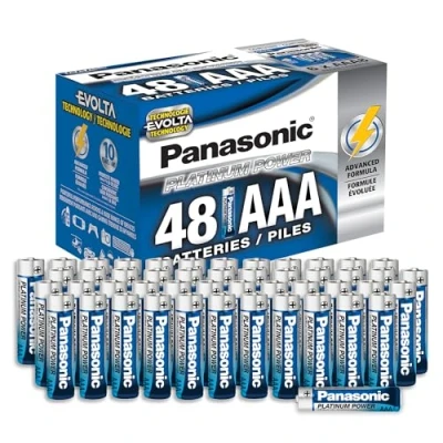Image of Panasonic Energy Corporation LR03XE/48PC Platinum Power Long Lasting AAA Alkaline Battery