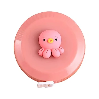 Image of Cartoon Measure Tape Body Measuring Plastic Retractable Animal Sewing Tailor Fabric Cloth Measurements Tool Pocket Ruler Handy