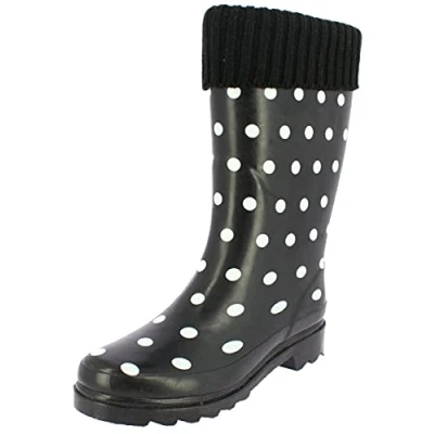 Image of Beck Women&#039;s Dots Wellington rain boots