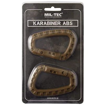 Image of Mil Tec Abs 15921005 Carabiner Coyote One Size
