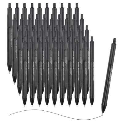 Image of M&amp;G Ballpoint Pen 0.7mm, 40pcs Retractable Fine Point Black Ink Click Ball Writing Supplies for Journaling Home Office Classroom,