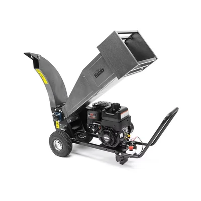 Image of The Handy THPDS65 Petrol Garden Shredder Wood Chipper Heavy Duty 208cc Briggs &amp; Stratton Engine with Electronic Ignition and Drum Mounted Twin Blades for Branches up to 60mm Dia 2 Year Guarantee