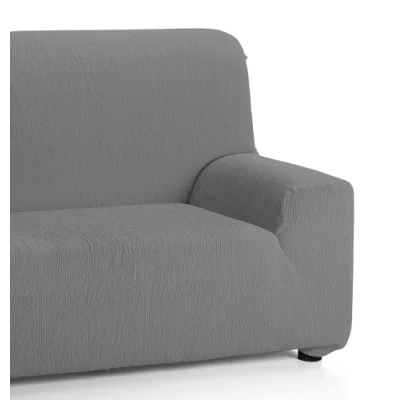 Image of Martina Home 2 Seater Stretch Sofa Cover, Fabric, Grey, Plazas (120 a 170 cm)