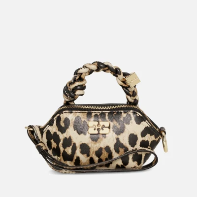 Image of Ganni Nano Bou Recycled Leather Blend Bag