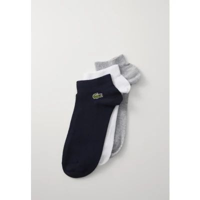 Image of Lacoste Mens 3 Pack Trainers Socks Multicolour Size UK 9 12