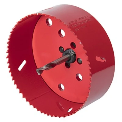 Image of wolfcraft Bi Metal Hole Saw, Ø 112 mm I 5496000 For drywall materials, wood, plastics and metals, cutting depth 40