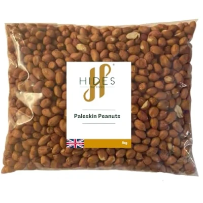 Image of Hides Fine Foods Paleskin Peanuts 1kg GMO Free Suitable for Vegetarians Cooking Salads Snacking Desserts Cakes Cookies Granola Trail Mix