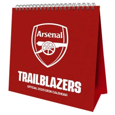 Image of 2025 Calendar Arsenal FC Month to View Football Desk Easel Official Product
