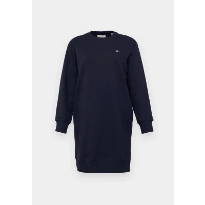 Image of GANT Shield Cneck Dress Day dress, Women&#039;s, Size: XS, Evening blue