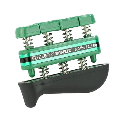 Image of Cando 10 0742 Hand exerciser finger grip strengthener Digi Flex®, green (medium)