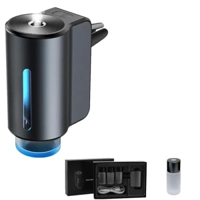Image of Smart Car Air Freshener, Diffuser Adjustable Aroma with Three Levels,Intelligent Aroma, Fresheners (ocean,Diffuser+1pcs oil)