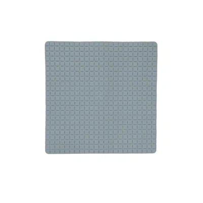 Image of MSV Premium Shower Mat Bath Antibacterial Non Slip with Suction Cups Grey Scented of Roses Approx. 54 x cm Washable at 60 C
