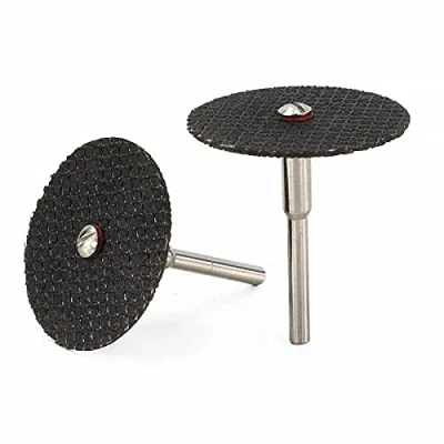 Image of ExcInter 32mm resin Cutting Wheel discs Rotary Tool 25Pcs Disc &amp; 1Pcs Mandrel for Tool,