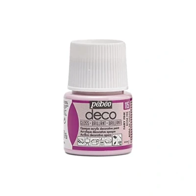 Image of Pebeo 45ml Deco Br, Acrylic, Fairy Rose, 7 x 4.5 cm