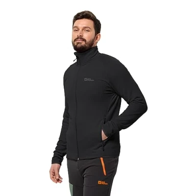 Image of Jack Wolfskin Baiselberg FZ Fleece jacket, Men&#039;s, Size: Large, Black