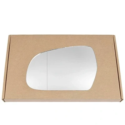 Image of Less4spares Wing Mirror Glass Left Compatible with Audi A4 2010 2015 STICK ON Passenger Near Side Blind Spot