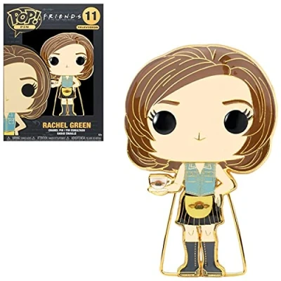 Image of Loungefly Funko POP! Enamel Pins: Friends Rachel Green Cute Collectable Novelty Brooch for Backpacks &amp; Bags Gift Idea Official Merchandise TV Fans