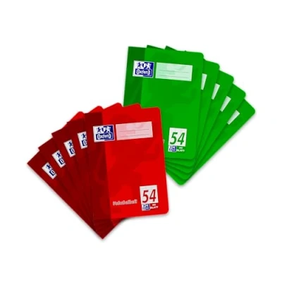 Image of Oxford Vocabulary, Learning, Educational, School Books Vocabulary Trainer College Pad/90 g/m² Optic Paper Ruling 54 3 Columns A5, 40 Blatt Sortiert mit 2 Farben (Rot und grün)