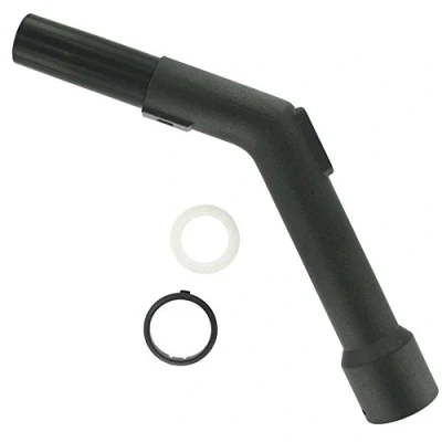 Image of SPARES2GO Curved End Suction Hose Handle for Nilfisk Vacuum Cleaner (35mm)
