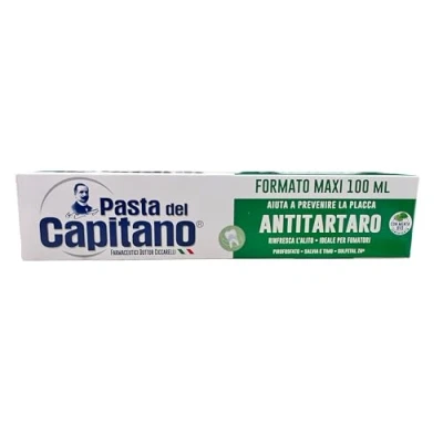 Image of Pasta del Capitano Antitartaro Toothpaste 100ml 3.53oz, Pack of 4