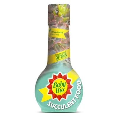Image of Baby Bio Succulent Food, 175ml Liquid Concentrate Fertiliser Stronger Healther Succulents Indoor Plant Nutrition Aloe Makes up to 70 L