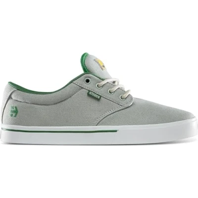 Image of Etnies Men&#039;s Jameson 2 ECO X TFTF Skate Shoe, Grey/White/Green, 10 UK