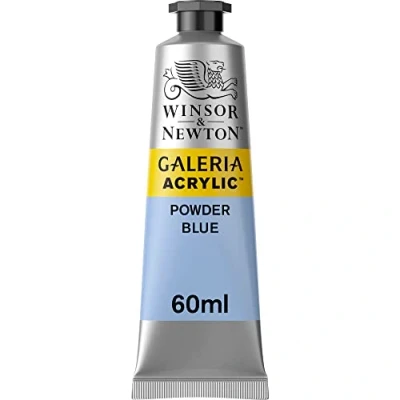 Image of Winsor &amp; Newton 2120446 Galeria Acrylic Colour, 60ml Volume, Powder Blue, (Pack of 1)