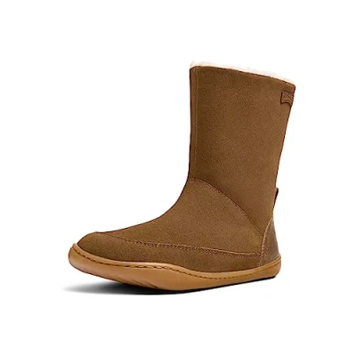 Image of Camper PEU CAMI KIDS Classic ankle boots for kids, Size: 7.5K, Medium brown Suede