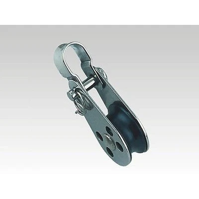 Image of Secure Fix Direct 25mm Pulley Block With Nylon Sheave Bracket &amp; Removable Pin Stainless Steel Boat