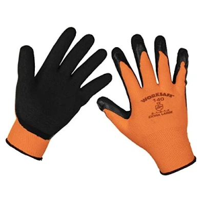 Image of Worksafe Foam Latex Gloves (X Large) Pack of 12 Pairs