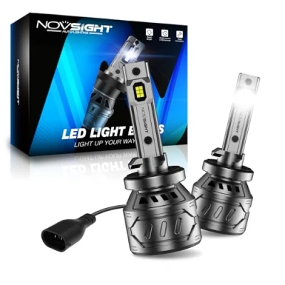 Image of NOVSIGHT 881 LED Fog Light Bulbs 6500K White 60W 13000LM Bright 889 898 886 896 894 Lights, Plug and Play Fast Cooling Replacement, IP68 Waterproof, Pack of 2