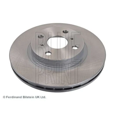 Image of 4351217010, 4351217020 Brake disc BLUE PRINT ADT34331 Front Axle 258mm 22mm 4 Hole 100mm internally vented Coated TOYOTA: MR2 I Coupe
