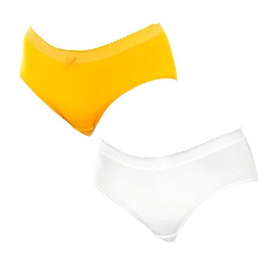 Image of Dim Pack 2 WoMens elastic and breathable fabric panties D05DN Multicolour Polyamide Size Small