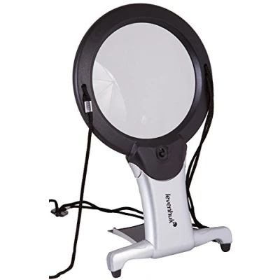 Image of Levenhuk Zeno Vizor N2 Neck Magnifier with LED Light, Comes Strap and Desktop