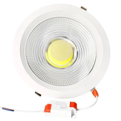 Image of JANDEI Recessed Round Indoor Ceiling LED COB Downlight, 30W, Cool White Light, 6000K for Living Room, Kitchen, Shop, Business, Office