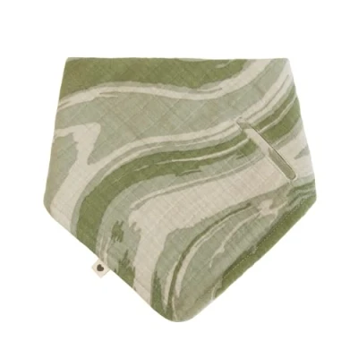 Image of Bibs Bandana Camo. Ultra soft Danish design, 100% Organic cotton, Camouflage Hunter Green