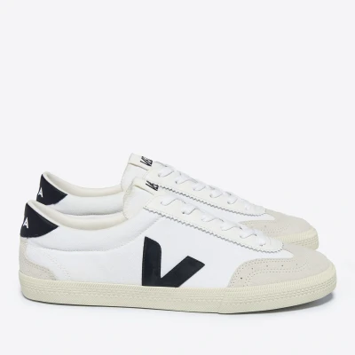Image of Veja Volley Trainers, Women&#039;s, Size: 7, White black Leather and textile