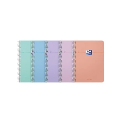 Image of Oxford Smart Pastel Notebook Ruled Assorted A5 (Pack of 5) 400187022