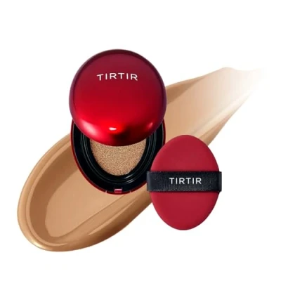 Image of [*Mini Size*] TIRTIR Mask Fit Red Cushion Foundation Japan&#039;s No.1 Choice for Glass skin, Long Lasting, Lightweight, Buildable Coverage, Semi Matte (34N Pecan, 4.5g (Pack of 1))
