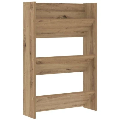 Image of Wall Shoe Cabinet with Shelf mounted Other Storage Artisan oak Engineered wood Vidaxl