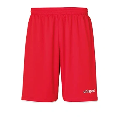 Image of uhlsport Club Men&#039;s Football Shorts, Mens, 100380604, Red/White, 8 Years