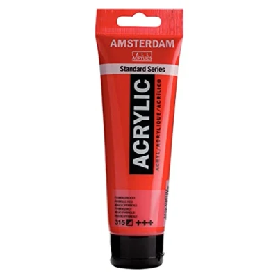 Image of Amsterdam Standard Series Acrylic Tube 120 ml Pyrrole Red 315 (17093152)