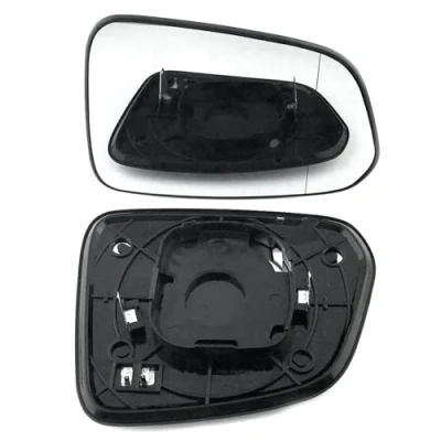 Image of Clip on Heated Base Wide angle Wing Mirror Glass fits Chevrolet Captiva 2006 to 2010 Right Driver Side