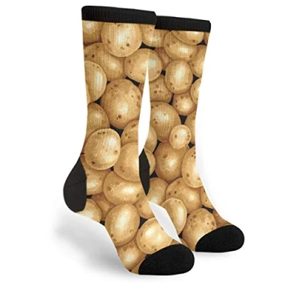 Image of 934 Novelty Walking Socks Garden Potatoes Breathable Sports Unisex For Baseball Basketball 40Cm