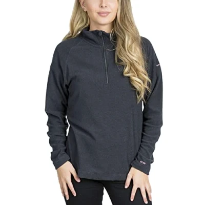 Image of Trespass Womens 1/2 Zip Fleece Jacket Meadows Casual Long Sleeve Fleece, Microfleece Ladies Sweater, Warm Female Pullover Jumper, Walking Hiking Outerwear