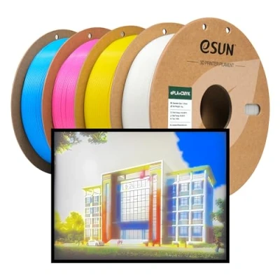 Image of eSUN PLA+ Filament 1.75mm, ePLA+CMYK Lithophane 3D Printer PLA Plus, Dimensional Accuracy +/ 0.03mm, 1KGX 4 Spools High Speed for FDM Printers