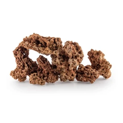 Image of TM Aquatix Aquarium Rock Decoration Stone Ideal for Malawi Cichlid Natural Decor Red Limestone 20kg Set